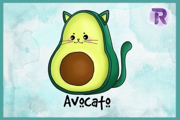 Animal Puns Avocato Cat Avocado PNG