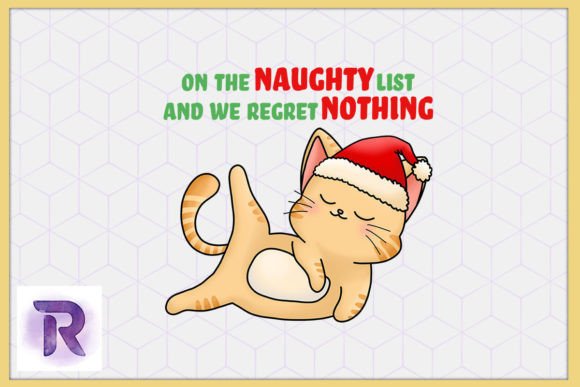 Cat on the Naughty List Regret Nothing