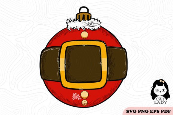 Christmas Ball Santa Claus SVG PNG