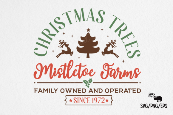Christmas Trees Farms Sign SVG