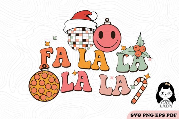 Fa La La La Christmas SVG PNG