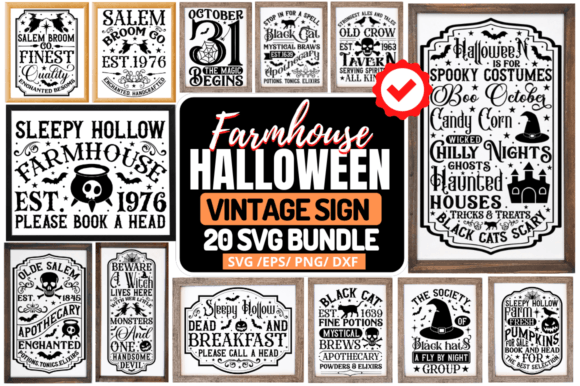 Farmhouse Halloween Svg Bundle