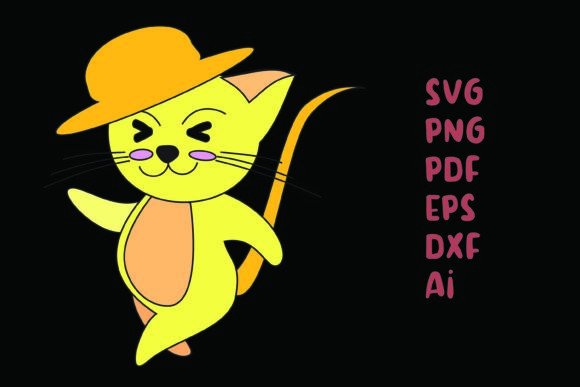 Gentleman Cat Embroidery Design