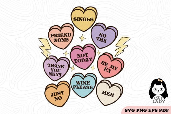 Heart Candy Valentine SVG Sublimation