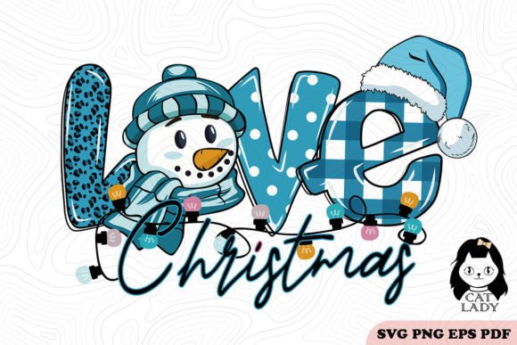 Love Snowman Winter SVG PNG Sublimation