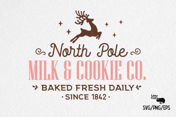 Milk Cookie Co Christmas Sign SVG