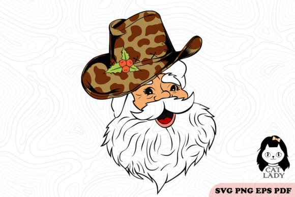 Review: Cowboy Face Santa Claus SVG PNG